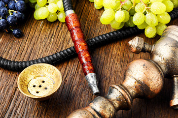 Modern shisha with grapes