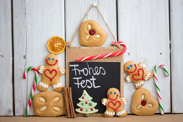 Lustige Lebkuchen zu Weihnachten