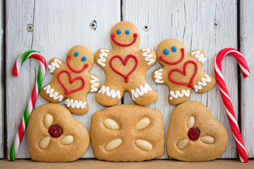 Lustige Lebkuchen zu Weihnachten