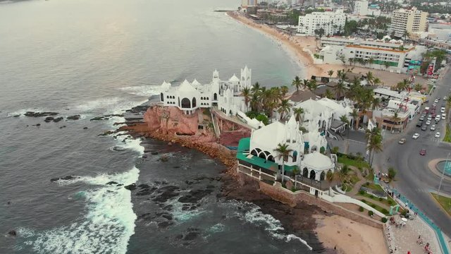 Mazatlan Malec&oacute;n Valentinos Aerial Drone Footage