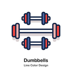 Dumbbells Line Color 