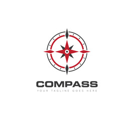 compass logo, icon, symbol design template