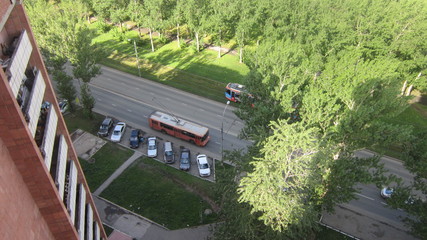 вид на Пермь с дома по Крупской 42