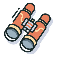 Sightseeing Line Color Icon