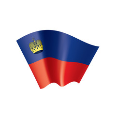liechtenstein flag, vector illustration