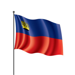 Fototapeta premium liechtenstein flag, vector illustration