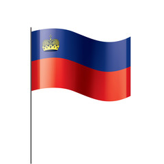 liechtenstein flag, vector illustration