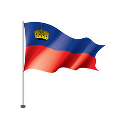 liechtenstein flag, vector illustration
