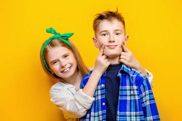 two emotional children