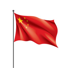 China flag, vector illustration