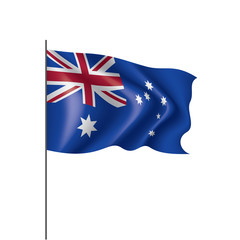 Australia flag, vector illustration