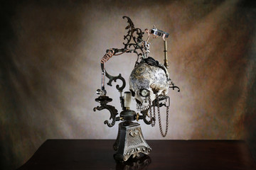 Steampunk teschio tatoo