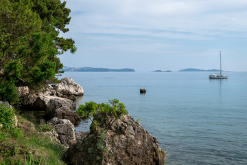 Fototapeta na wymiar Mlini Croatia to the Adriatic Sea