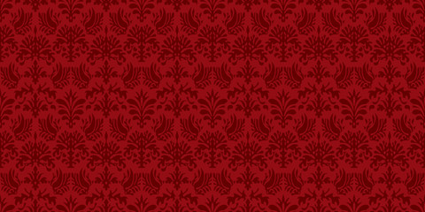 Damask background. Seamless pattern.Vector. ダマスクパターン - obrazy, fototapety, plakaty