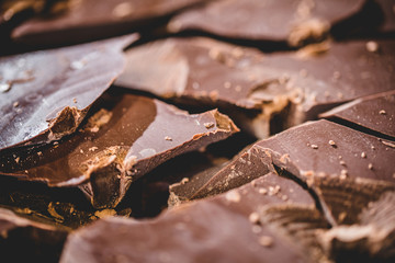 Big block of chocolate†broken into chunks
