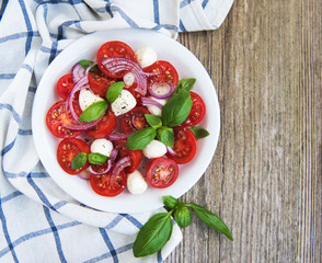Italian caprese salad