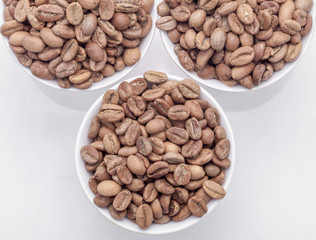 raw coffee beans