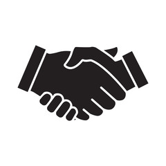 Business handshake / contract agreement flat icon for apps and websites