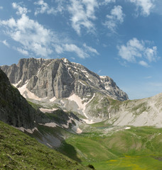 A view of mount Tymfi in Zagori region in Greece