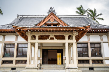 Obraz premium KAOHSIUNG, TAIWAN -- July 26 , 2018: The historical Kendo school, Butokuden Halls (Takenori Hall Square), built in Japanese colonial period in Kaohsiung, Taiwan.