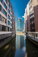 Naklejka premium Warehouse district of Hamburg (Speicherstadt).