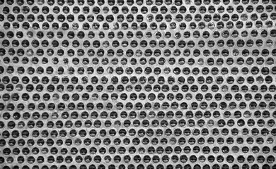 Grey metal mesh grid plain texture.