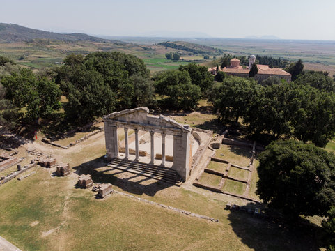 Apollonia was an ancient Greek city located on the bank of the Aous river, modern-day Albania.  Apollonia was founded in 588 BCE by Greek colonists. Apollonia flourished in the Roman period and was ho
