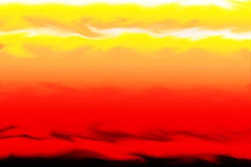 Fire landscape, background of yellow orange red transitions