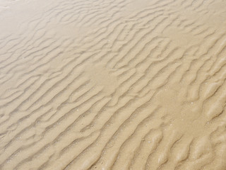 Sand texture.Dented wave of the blow of the wind