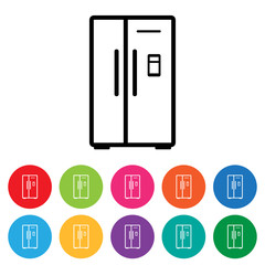 Fridge icon set