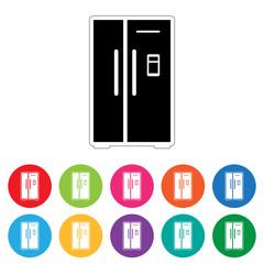 Fridge icon set