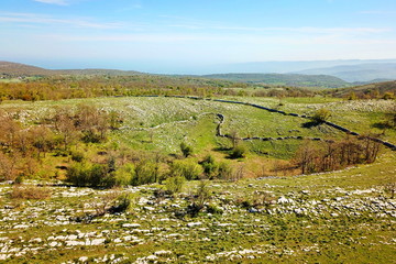 Karst landscape in Gargano