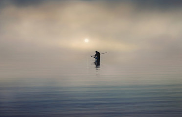 Fototapeta premium Dawn Fisherman