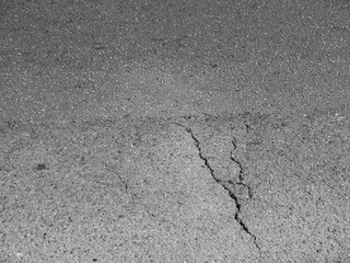 crack on asphalt road texture