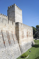Fototapeta na wymiar Castelo de Sao Jorge en Lisboa