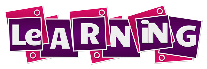 Learning Purple Pink Blocks Rings 