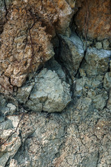 Geological deposit of blue clay. Blue clay is a rare natural natural cosmetic. Blue clay - a sign of the diamond deposit, is associated with a diamond kimberlite pipe. Natural geological wealth