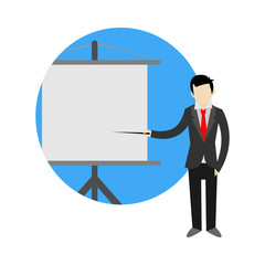 Business Presentation Cartoon Graphic Illustration Symbol Design