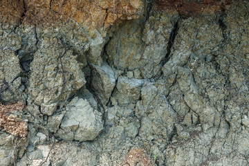 Geological deposit of blue clay. Blue clay is a rare natural natural cosmetic. Blue clay - a sign of the diamond deposit, is associated with a diamond kimberlite pipe. Natural geological wealth
