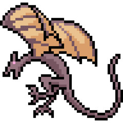 vector pixel art wyvern