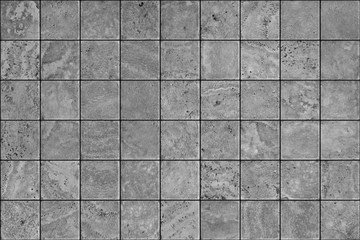 Travertine tile ceramic, mosaic square design seamless texture, mapping for 3d graphics