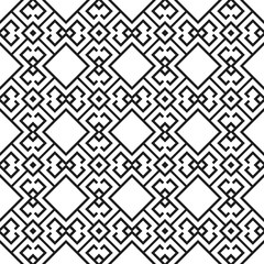 Vector seamless pattern. Stylish textile print with greek design. Greece meander fabric background.