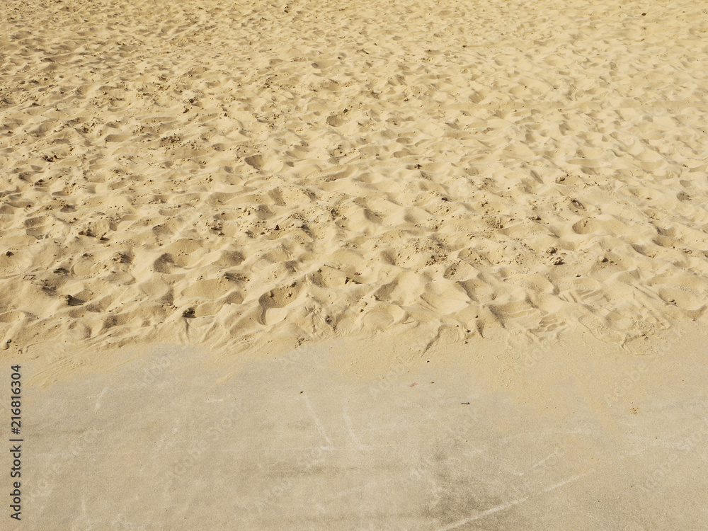 Poster Sand beach with floor texture