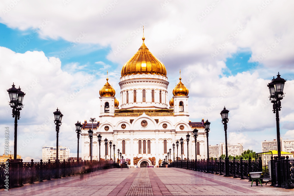 Wall mural Cathedral of Christ the Saviour in Moscow Russia