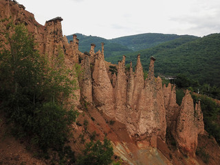 Đavolja varoš (meaning "Devil's Town") is a peculiar rock formation of 202 exotic formations described as earth pyramids or "towers", located in south Serbia on the Radan Mountain. 