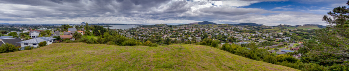 Fototapeta na wymiar Tauranga panorama New Zealand 