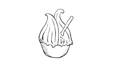 ジェラート アイス イラスト
