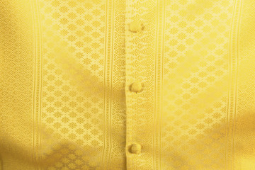  Cloth of gold . Fabric made of gold threads interwoven with silk or wool.