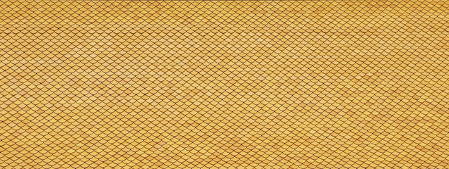 new roof tiles of Thai temple