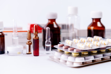 Tablets, capsules, ampoules. medical preparations